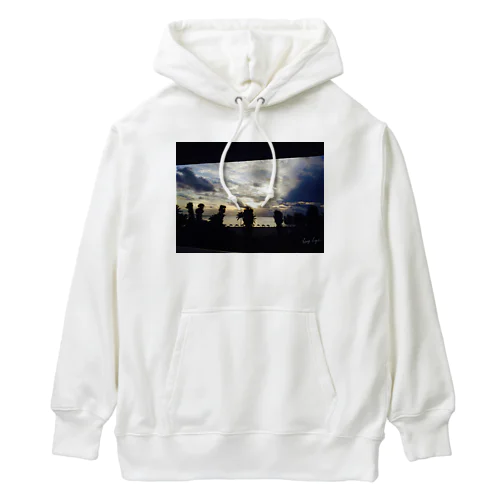 sea side twilight Heavyweight Hoodie