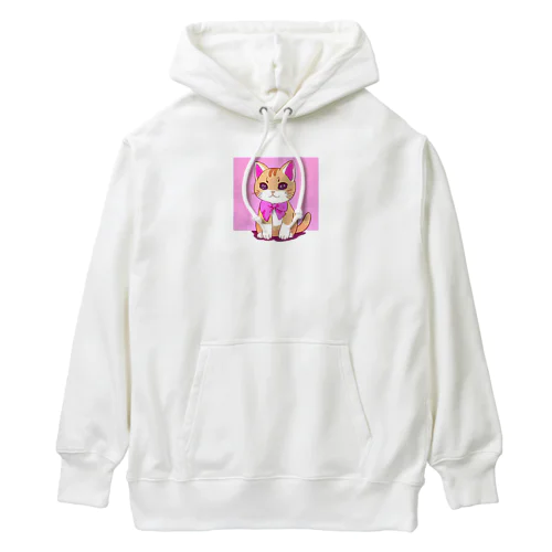 リボン猫ちゃん Heavyweight Hoodie