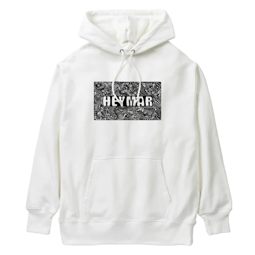  HEYMARロゴ　黒 Heavyweight Hoodie