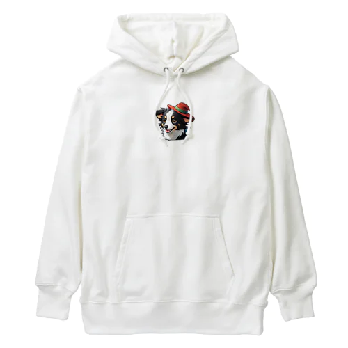 お帽子のボーダーコリー Heavyweight Hoodie