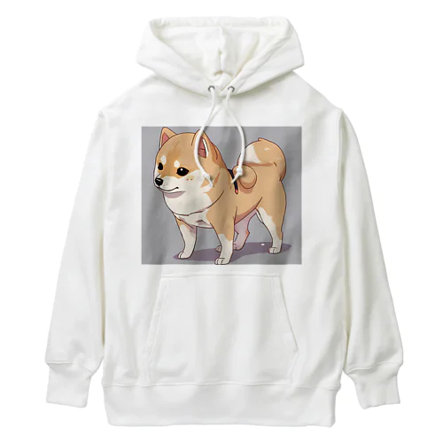 しば犬のかわいらしいキャラクターグッズが登場！" Heavyweight Hoodie