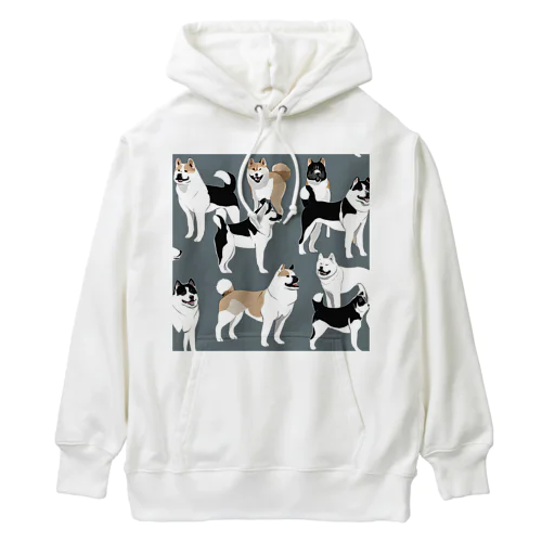 秋田犬２ Heavyweight Hoodie