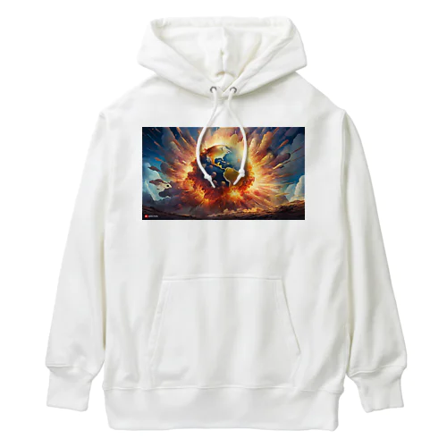 惑星が地球に落下、そして大爆発のグッズ Heavyweight Hoodie