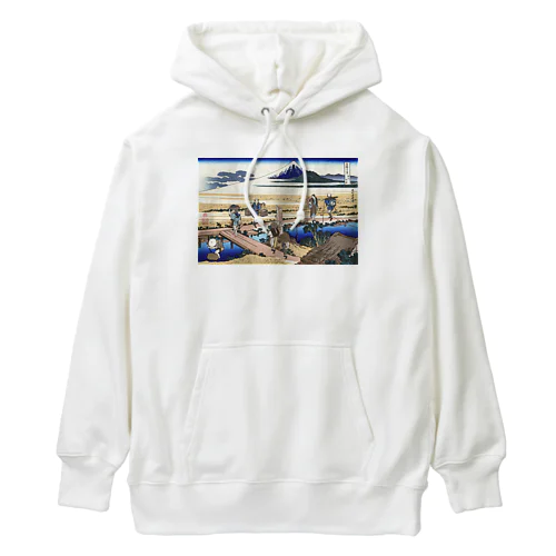 北斎「富嶽三十六景㊹　相州仲原」葛飾北斎の浮世絵 Heavyweight Hoodie