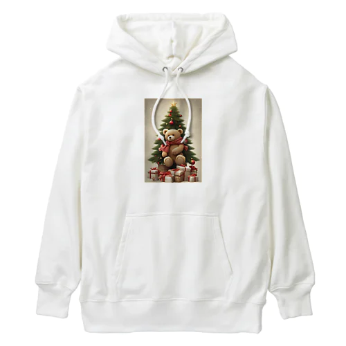 クリスマス テディーベアの思い出 Heavyweight Hoodie