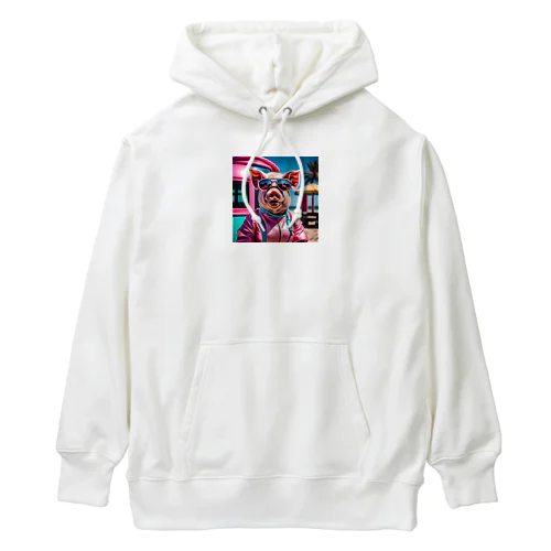 陽気なKOBUTAちゃん Heavyweight Hoodie