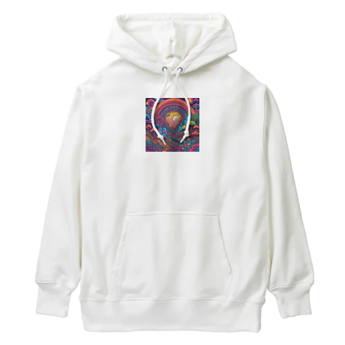 サイケな自然イラストグッズ Heavyweight Hoodie