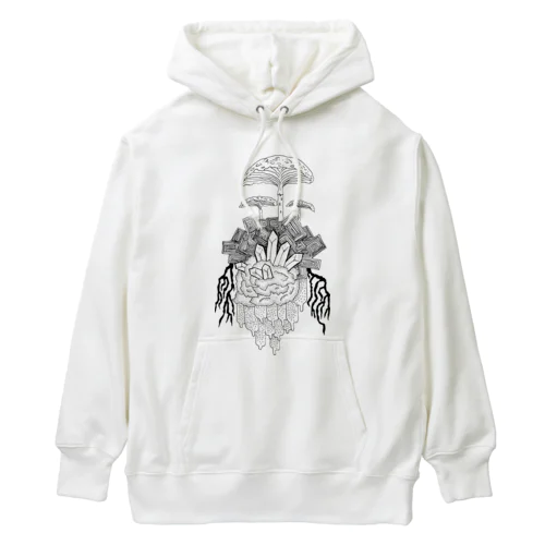 鉱物きのこ Heavyweight Hoodie