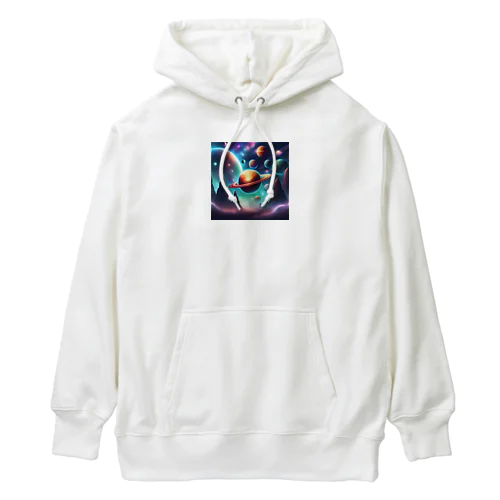 宇宙に浮かぶ惑星 Heavyweight Hoodie