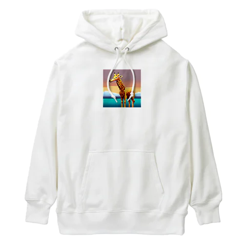 ドット絵キリン Heavyweight Hoodie