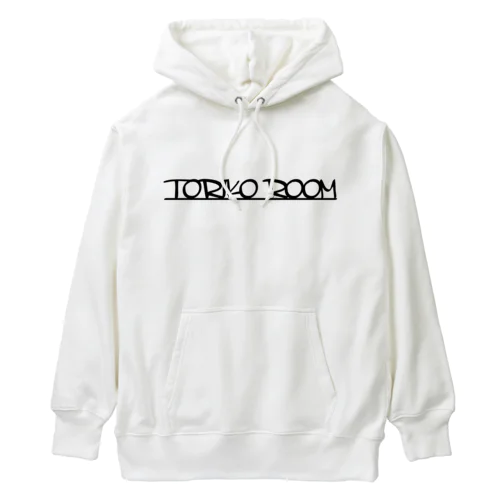 「TORIKO ROOM」ショップロゴアイテム フォントブラック Heavyweight Hoodie