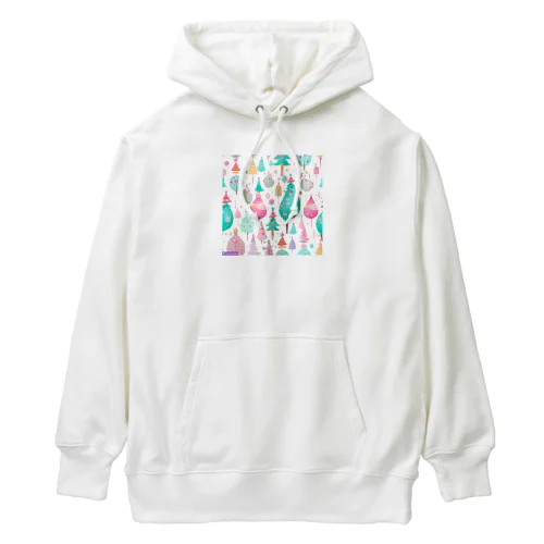 クリスマスのアート Heavyweight Hoodie