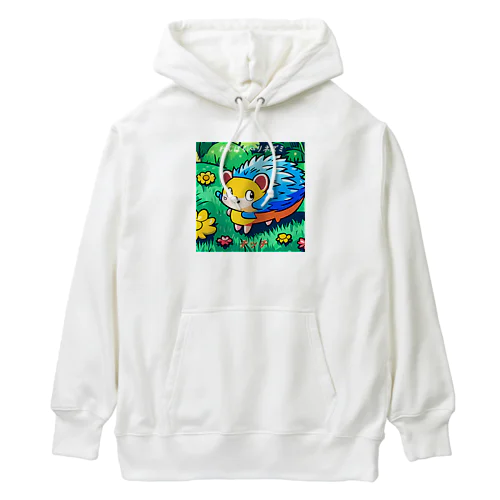 わんぱくハリネズミ【チッチ】 Heavyweight Hoodie