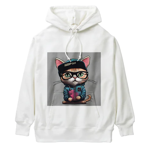 ヒップホップ猫 Heavyweight Hoodie