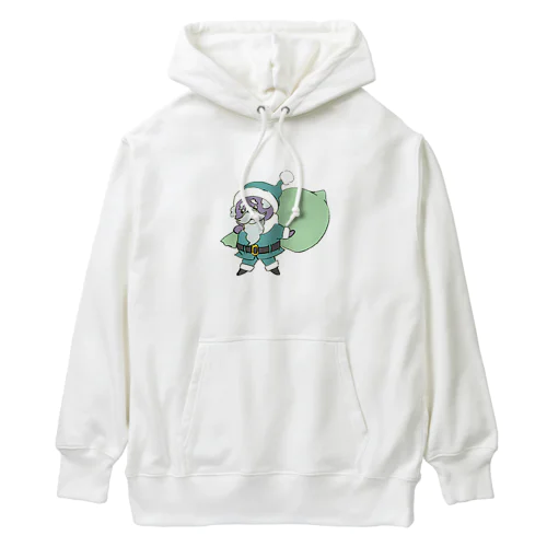 鼻ペチャクリスマス　黒パグ　 Heavyweight Hoodie