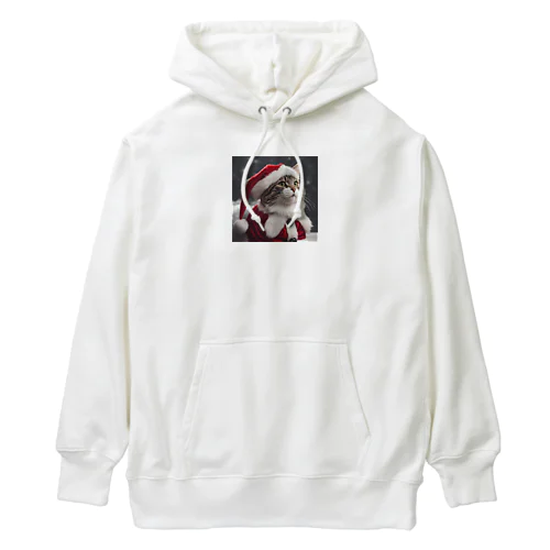 猫のサンタさん Heavyweight Hoodie