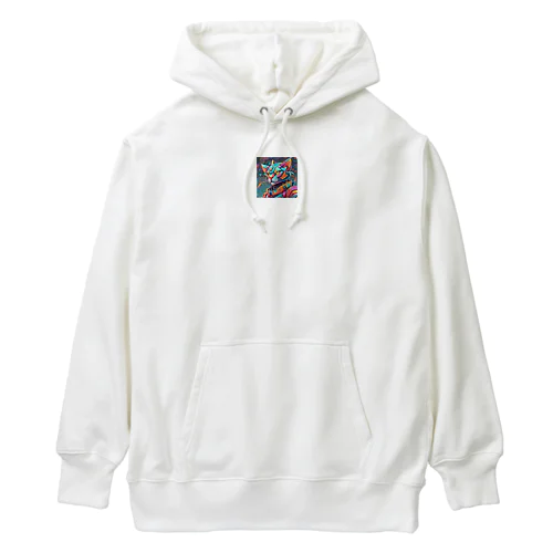 カラフルメカキャット Heavyweight Hoodie