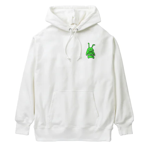 ネギ巻いてる緑のキモいの Heavyweight Hoodie