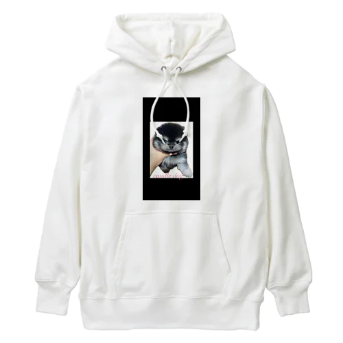 可愛いブラックタンのポメラニアン Heavyweight Hoodie