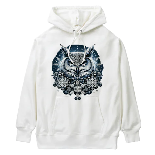 フクロウリース Heavyweight Hoodie