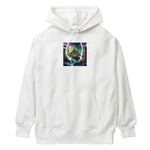 幻想的な魔法の国のお城 Heavyweight Hoodie