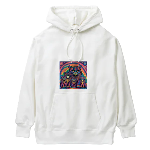 サイケなマヌル家族 Heavyweight Hoodie