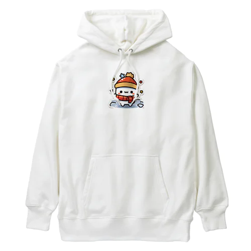 雪の上の足跡 Heavyweight Hoodie