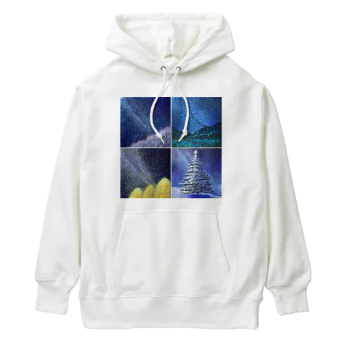 「四季と星」の4部作 Heavyweight Hoodie