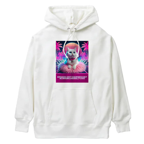 Synthwave_cats Heavyweight Hoodie