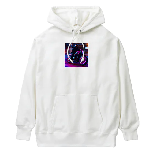 バイクのイラストグッズ Heavyweight Hoodie