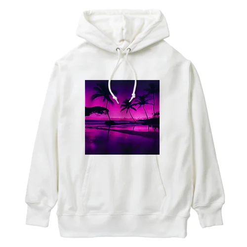 夕暮れのロマンチックハワイ Heavyweight Hoodie