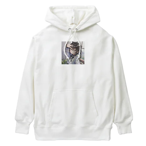 学校の中の少年 Heavyweight Hoodie