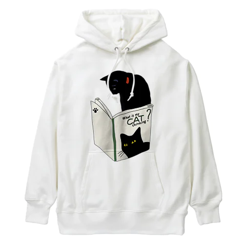 猫が読む本 Heavyweight Hoodie