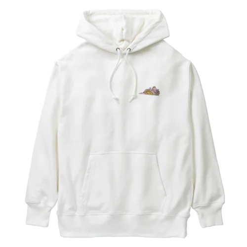 ピンクのガネーシャ（ワンポイント） Heavyweight Hoodie