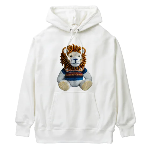 編みぐるみのライオン Heavyweight Hoodie