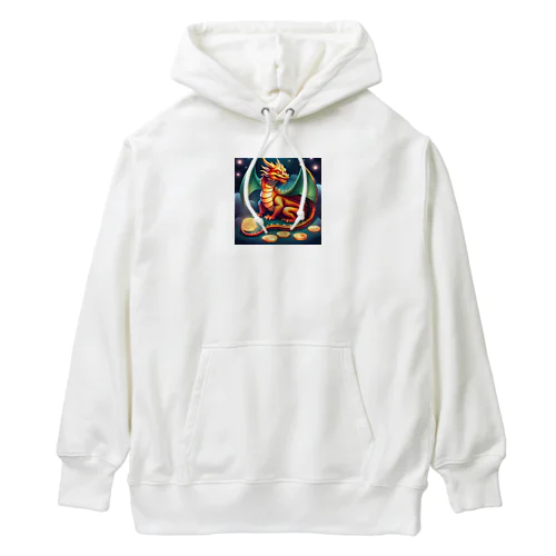 龍　金運アップ　干支 Heavyweight Hoodie