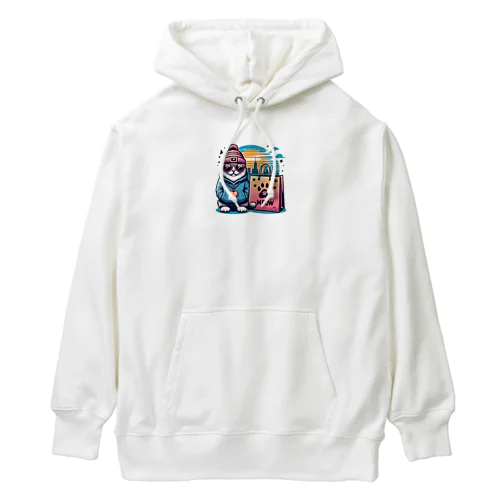 猫のシティライフ Heavyweight Hoodie