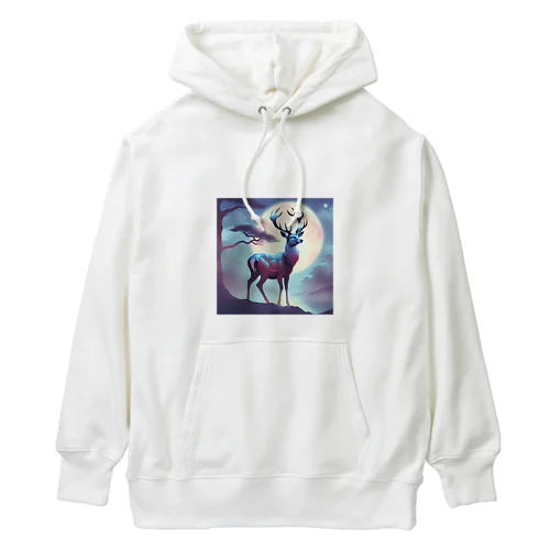 神秘的な鹿 Heavyweight Hoodie