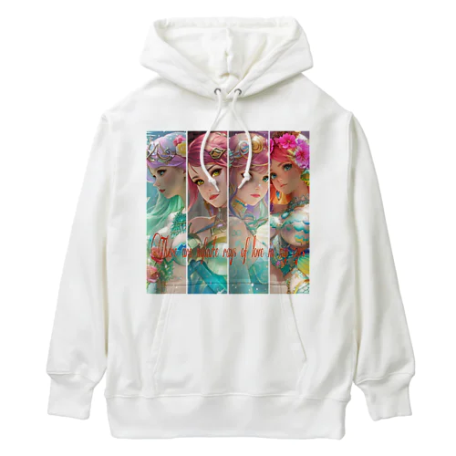 There are infinite rays of love in my eyes Heavyweight Hoodie