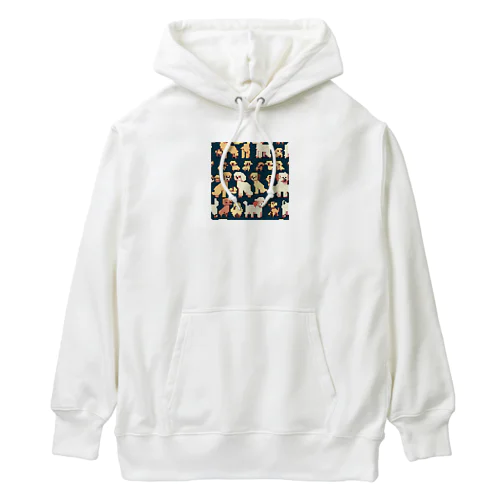 ドッド絵　トイプードル Heavyweight Hoodie