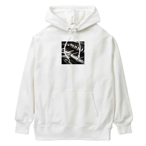 ビンテージ風ピアノの魔術師 Heavyweight Hoodie