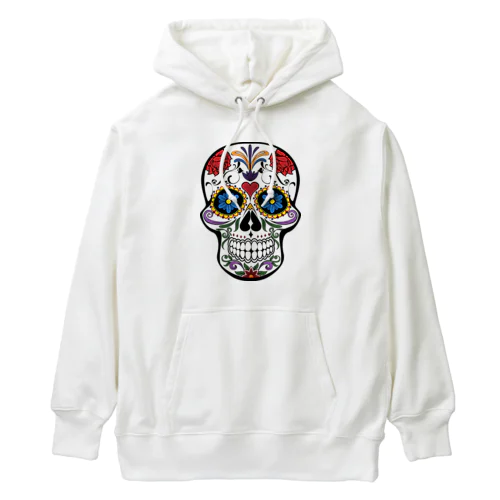 Colorful Skull   カラフル な スカル. はでな 頭蓋骨 Heavyweight Hoodie