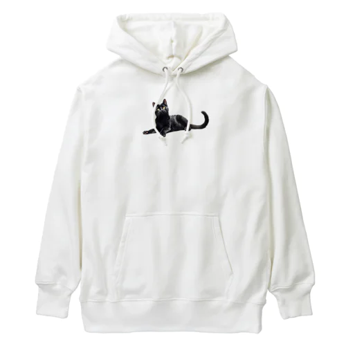 黒猫ちも Heavyweight Hoodie