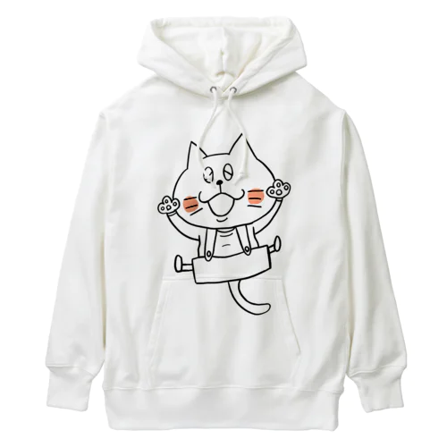 猫のボン太グッズ（黒線） Heavyweight Hoodie