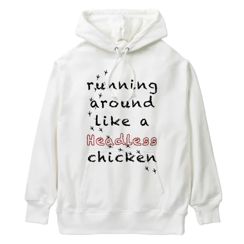 Headless chicken crayon Heavyweight Hoodie