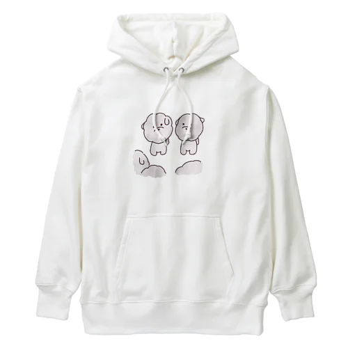 ふわもち犬の集い(井戸端会議) Heavyweight Hoodie