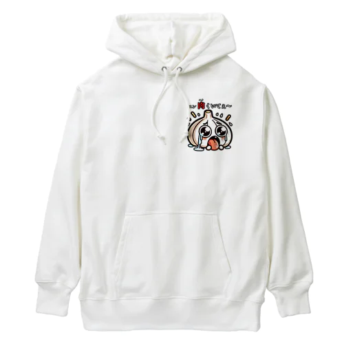 ニンニクのダジャレイラストです。 Heavyweight Hoodie