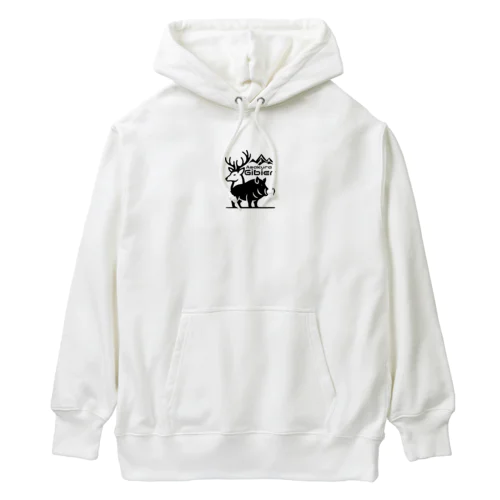 ASAKURA Gibier ロゴマスコットアイテム　下地クリアタイプ Heavyweight Hoodie