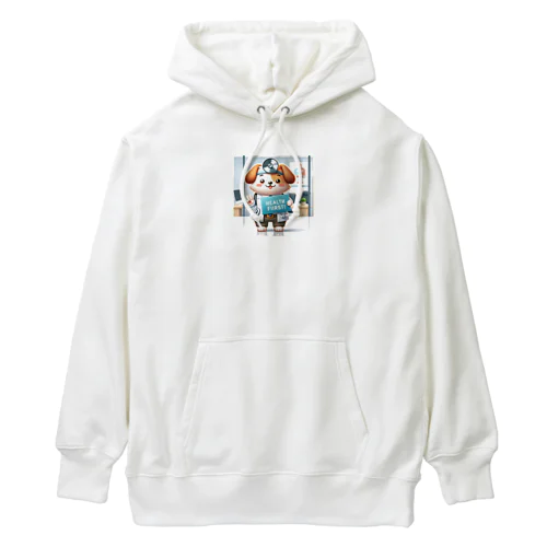 健康第一の犬 Heavyweight Hoodie