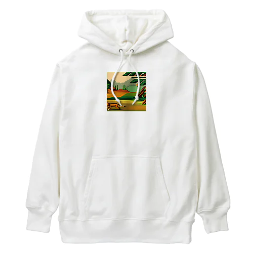 ドット柄の世界「野生の王国」グッズ Heavyweight Hoodie